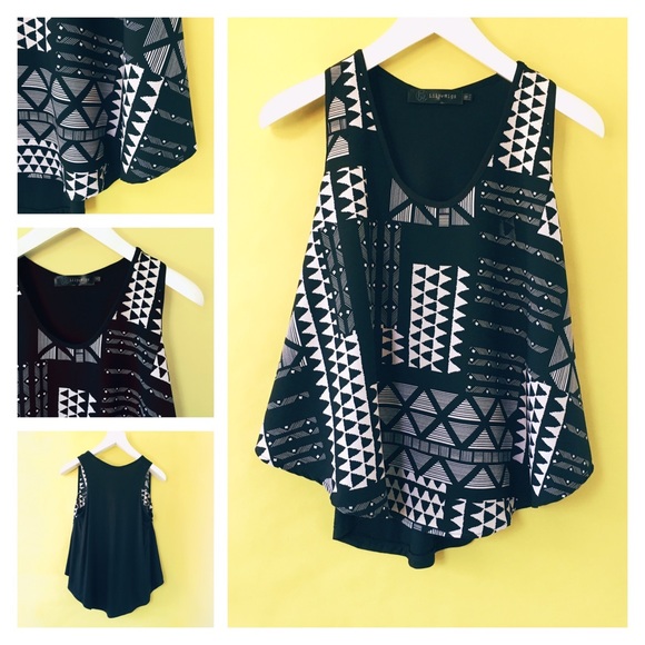 Geometric print Tank - Picture 1 of 6